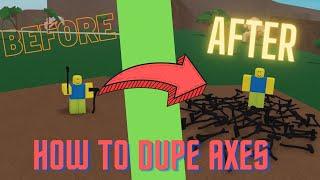 HOW TO DUPE AXES in Lumber Tycoon 2 [NEW EASIEST METHOD 2024]