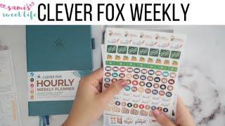 CLEVER FOX HOURLY WEEKLY PLANNER | A Great Option for Hobonichi Cousin Stickers