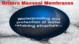 Waterproofing Concrete block retaining walls with Drizoro Maxseal membranes