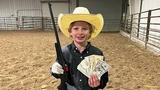 Rodeo Cowboys of Anchor Brand Ranch | Ryler wins a Rifle 