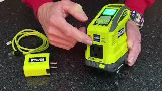 New Ryobi 18v One+ 150w Power Source & Charger RYi150C vs RYi150BG