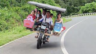 Riding Cheapest Filipino Transport Bike Downhill at Extreme Speed