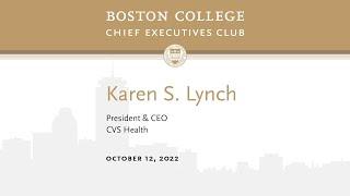 BC CEO Club: Karen S. Lynch, CEO of CVS Health