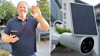 IMOU Cell 3C - Kabellose Überwachungskamera mit SOLAR & AKKU im TEST + App Tutorial // DEUTSCH