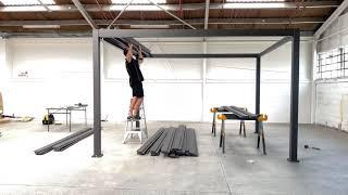 Aluminium Louvre Roof System Pergola Assembly Video