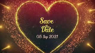 Free Blank wedding Invitation | Blank template | BGM | Save the Date Video |  Inspire Studio
