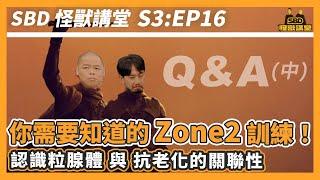 你一定要知道的Zone2訓練！粒腺體與抗老化的相關聯！Q&A特輯 (中)【SBD怪獸講堂】第三季 ep.16｜S3E16 #SBD怪獸講堂 #邱個 #何立安 #怪獸肌力及體能訓練中心 #SBD