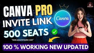 Canva Pro Free lifetime 2024 | Canva Pro Education free | Canva pro team invite