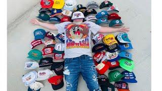 My INSANE Vintage Hat/Cap Collection || Sharktooth, Splash, script, lazer, sports, nascar || 3 month