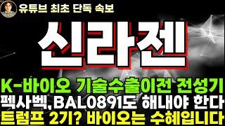 [신라젠 주가전망]단독, K바이오 기술수출 기술이전 전성기, 펙사벡 BAL0891도 해내야 한다!