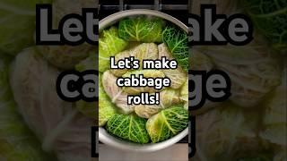 Gingery Cabbage Rolls With Pork and Rice. Full recipe in the description! #recipe #shorts