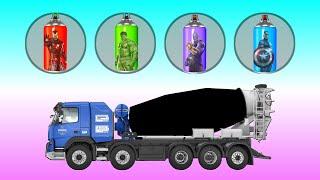 LOOKING FOR THE RIGHT COLOR FOR THIS MIXER TRUCK ? MENEBAK GAMBAR DENGAN BENAR !! TRUK MOLEN