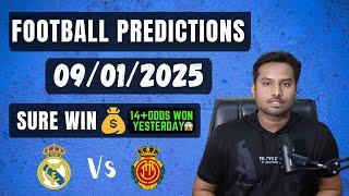 Football Predictions Today 09/01/2025 | Soccer Predictions | Football Betting Tips - Super Cup Picks