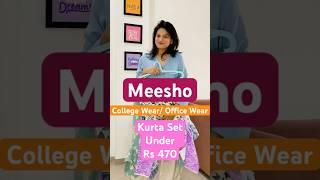 Meesho Kurti Set l latest kurta set haul #meesho #kurti #office #college #affordable #viral #kurta