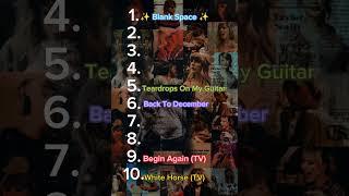 Taylor Swift 2nd singles ranking #taylorswift #shorts