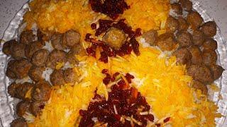 طرز تهیه پلو زرشک با کوفته قلقلی سریع و بسیار لذید همراه با خاله سیما