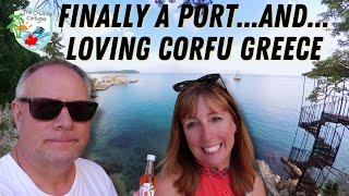 We Reach Land and LOVE Corfu Greece - Vlog Day 8 of 11