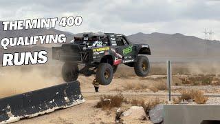 The Mint 400 Off-Road Race Qualifying Runs | Huge Trophy Truck Jumps