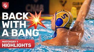 Incredible Start to the Season  | Matchday 1 Highlights | Water Polo Champions League