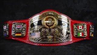 NWA Junior Heavyweight World Title Championship Belt - by Leather Rebels