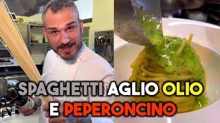 Spaghetti aglio, olio e peperoncino ️ Chef Roberto Di Pinto