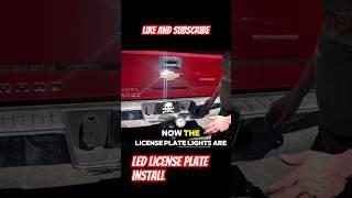 LED License Plate Installation - The Easy Way #automotive #silverado #fyp #chevrolet #upgrade