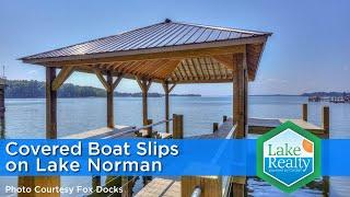 Lake Norman Real Estate Agent: Are Covered Boat Slips Allowed on Lake Norman?