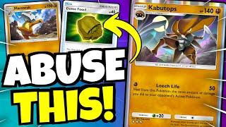 DON'T Sleep On FOSSILS - Kabutops / Marowak DECK!!! [Pokemon TCG Pocket]