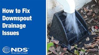 How to Fix Downspout Drainage Issues | NDS Drainage Systems