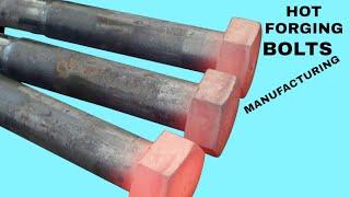 Amazing Hot Forging Bolt Making Process| #boltmaking #hotforgingboltmaking #howtomakeforgingbolt