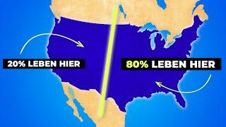 Deshalb leben 80% aller Amerikaner östlich dieser Linie