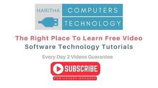 Youtube channel Haritha Computers Technology (asp.net php Wordpress mvc c#)