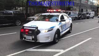 COMPILATION OF NYPD POLICE UNITS RESPONDING IN VARIOUS NEIGHBORHOODS OF NEW YORK CITY.  34