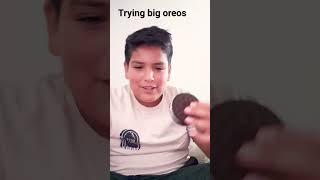 trying big oreos 