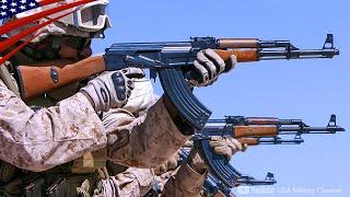 American Soldiers Fire Foreign Assault Rifles - AK-47, FAMAS, etc.