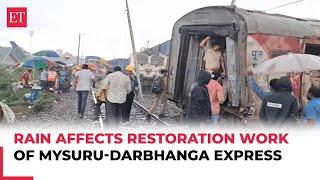 Tamil Nadu train accident: Rain affects restoration work of derailed Mysuru-Darbhanga Express