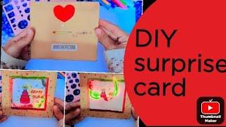 DIY surprise card idea | fire card | reveal card how to make at home(try it)