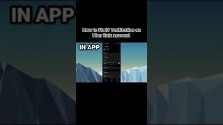 How to fix ID verification on uber eat  #ubereats #ubereatsdriver #ubereatsdelivery #uberrider