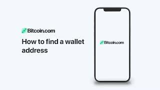 Bitcoin.com Wallet: How to find a wallet address