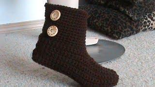 Crochet Glama's 2 in 1 Bootie Slipper Tutorial, Super Easy For Beginners