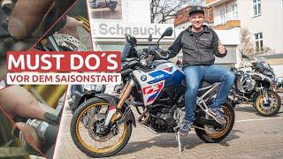 Motorrad für den Saisonstart 2024 vorbereiten | Vermeide diese 7 Fehler