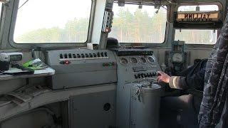 В кабине электропоезда ЭР2-1027 / In the drivers cab of ER2-1027 EMU