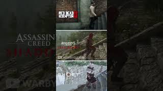 AC Shadows vs RDR2 vs Ghost of Tsushima | Stairs Physics