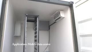 10 Foot Container with Daikin FTXM20M Wall Mounted Air Conditioning Installation Self Contained