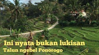 INDAH BAK LUKISAN !! Pemandangan alam pedesaan di desa talun kec ngebel kab Ponorogo Jawa....