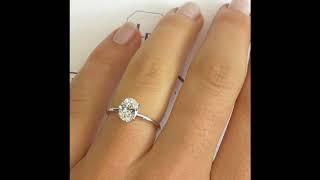 1 carat Oval Diamond Engagement Ring