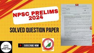 NPSC Prelims 2024 | Solved Question Paper