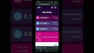 Mysterium(MYST) earning proof | passive income | mynode | myst |