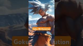 The 3D Evolution of Goku: From Saiyan to God  #anime #goku #dragonballz #Dbz