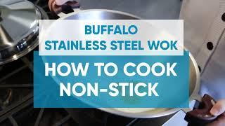 Buffalo Wok | 不鏽鋼炒鍋Stainless Steel Wok | 不沾秘笈Nonstick